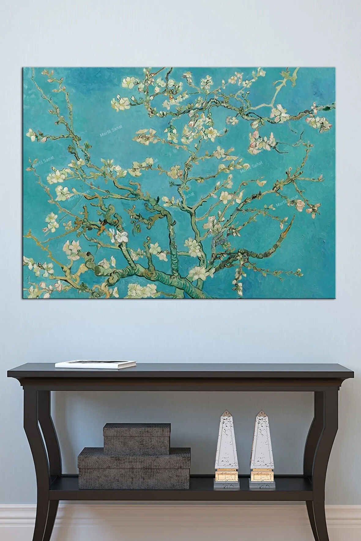 Vincent Van Gogh Çiçek Açan Badem Ağacı Dev Boyut Kanvas Tablo