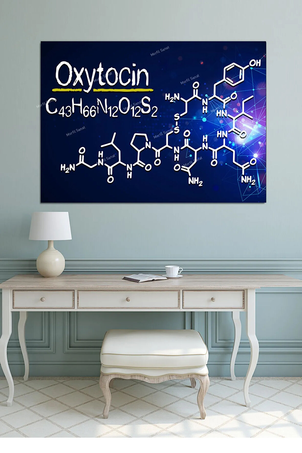 Oksitosin Oxytocin Kutsal Geometri Yaşam Çiçeği Tablo