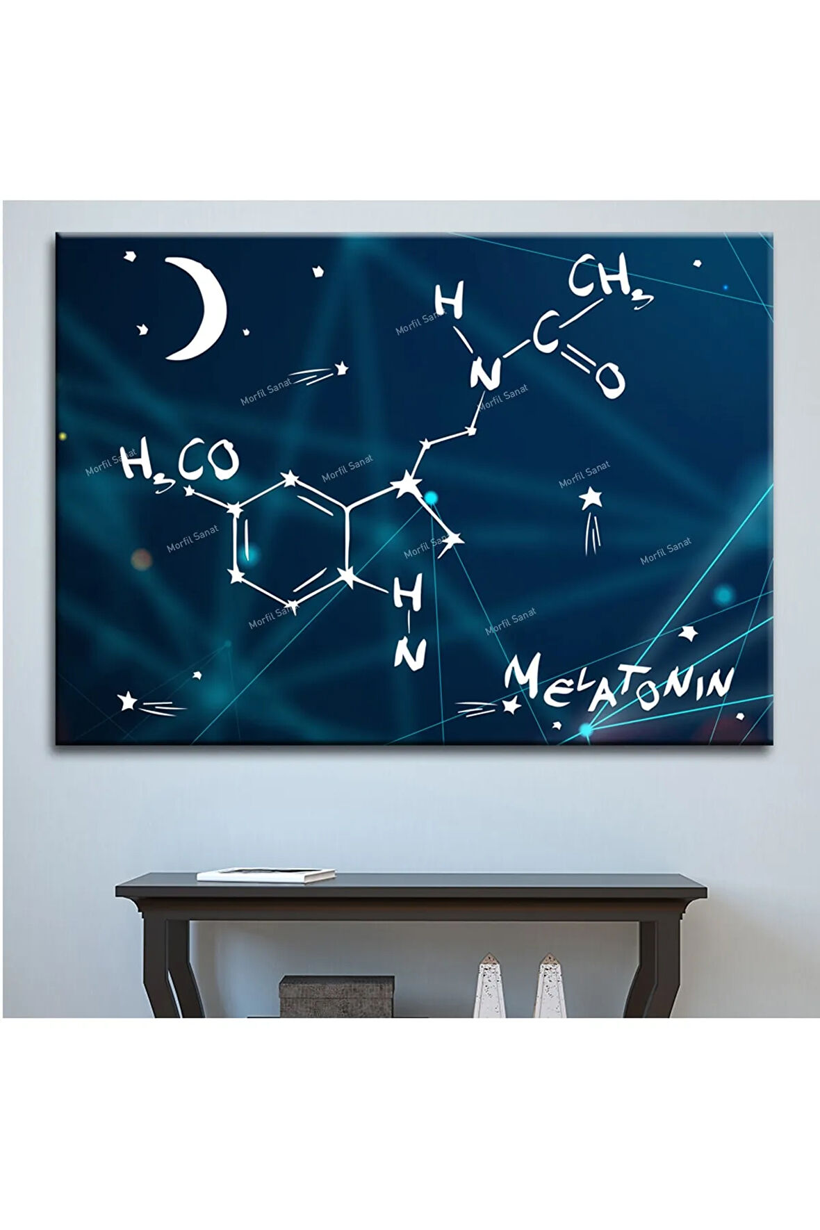 Grabovoi Meletonin Aşk Mutluluk Formülü Yaşam Çiçeği Kanvas Tablo