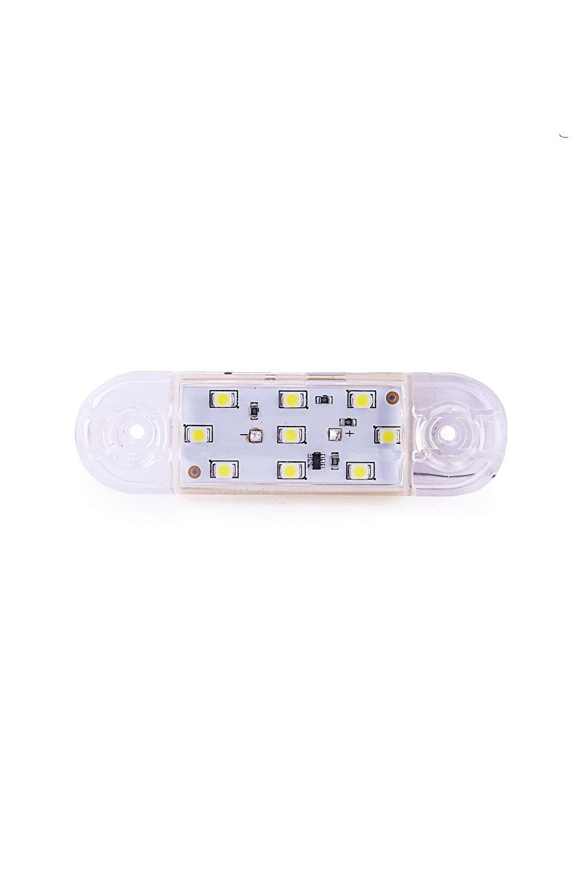 Beyaz Parmak Led Oval Led Lamba 10-Adet