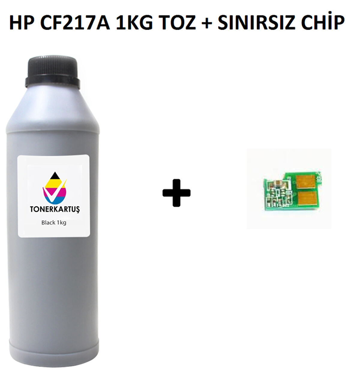 HP CF217A 1KG(20 DOLUM) TOZ + SINIRSIZ ÇİP