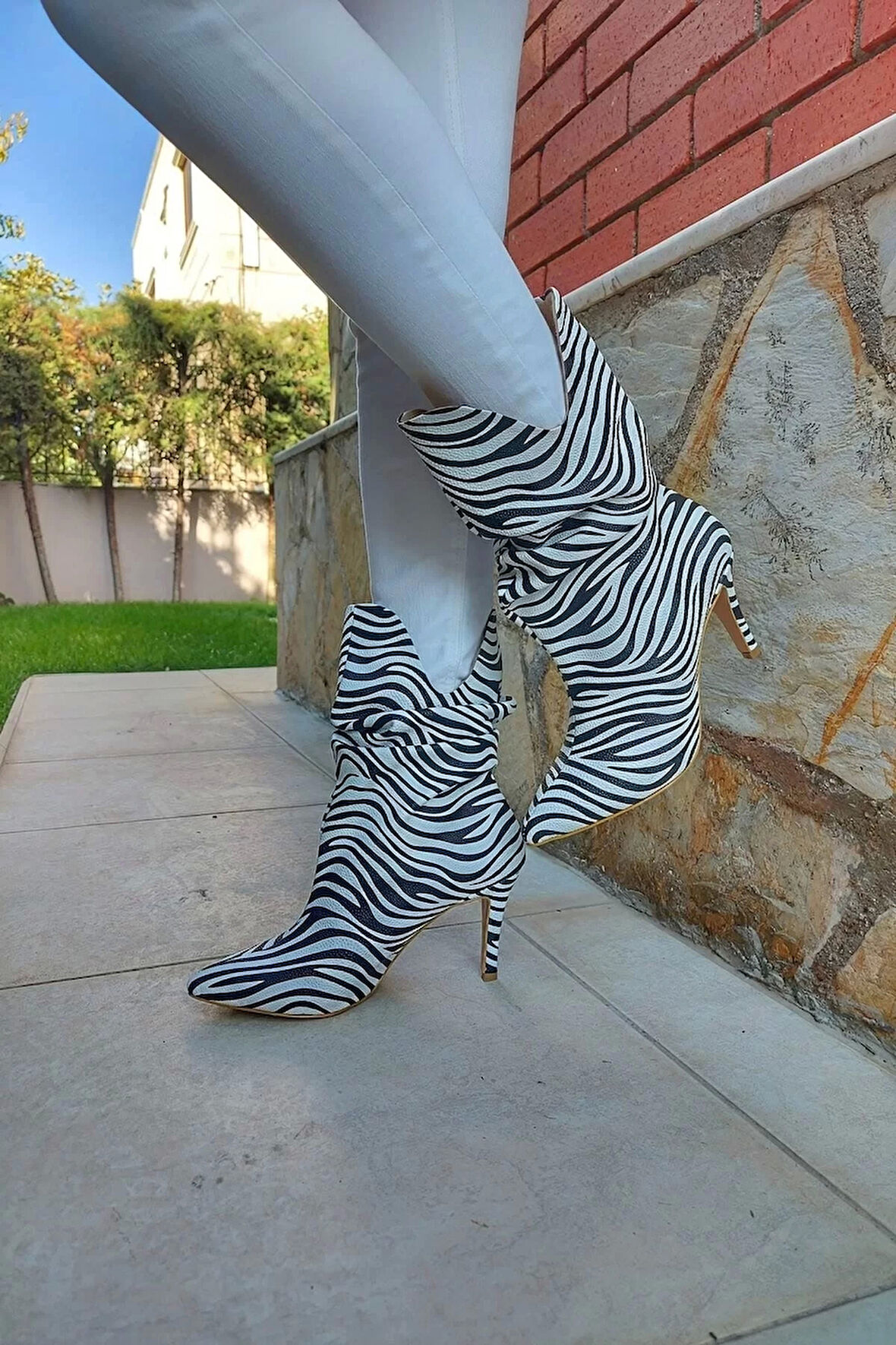 Kadın Elegant Ayakkabı Sivri Bot Özel Tasarım Abiye Ayakkabı