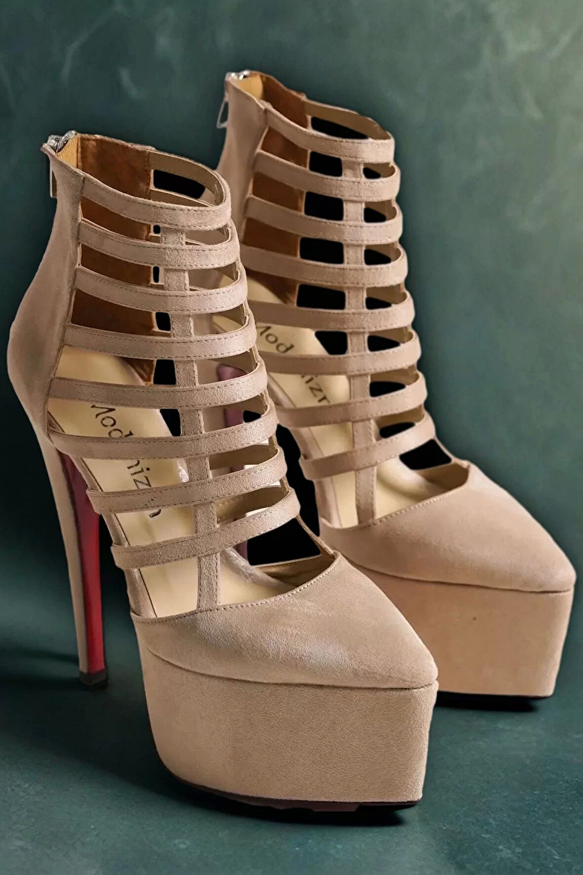 Kadın Elegant Ayakkabı Platform Topuklu Platform Ayakkabı Özel Tasarım Abiye Ayakkabı