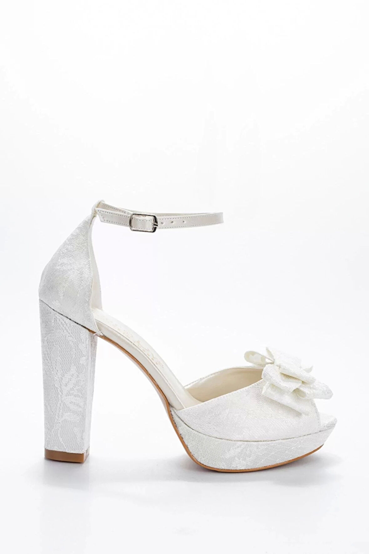 Kadın Moda Şık Gold Sultan Fiyonk Topuklu Zarif Tasarım Düğün Nişan Gece Abiye Ayakkabı