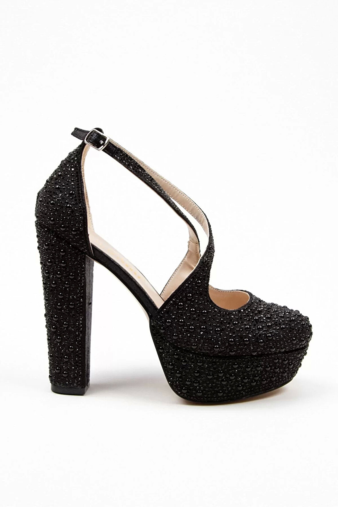 Kadın Moda Şık Gold Full Inci Zarif Tasarım Düğün Nişan Gece Abiye Ayakkabı