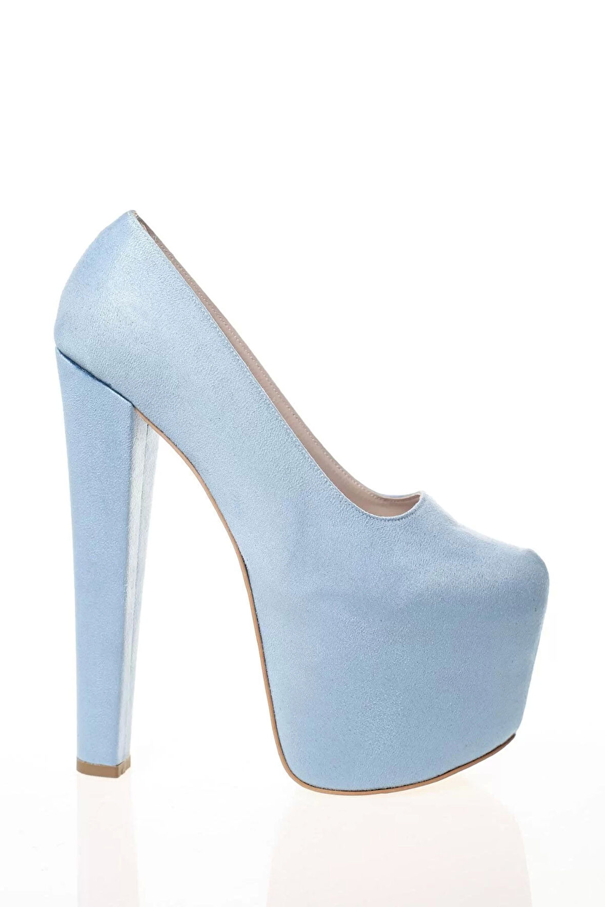 Kadın Moda Şık Fuşya Süet Yüksek Topuk Topuklu Zarif Tasarım Düğün Nişan Gece Abiye Ayakkabı