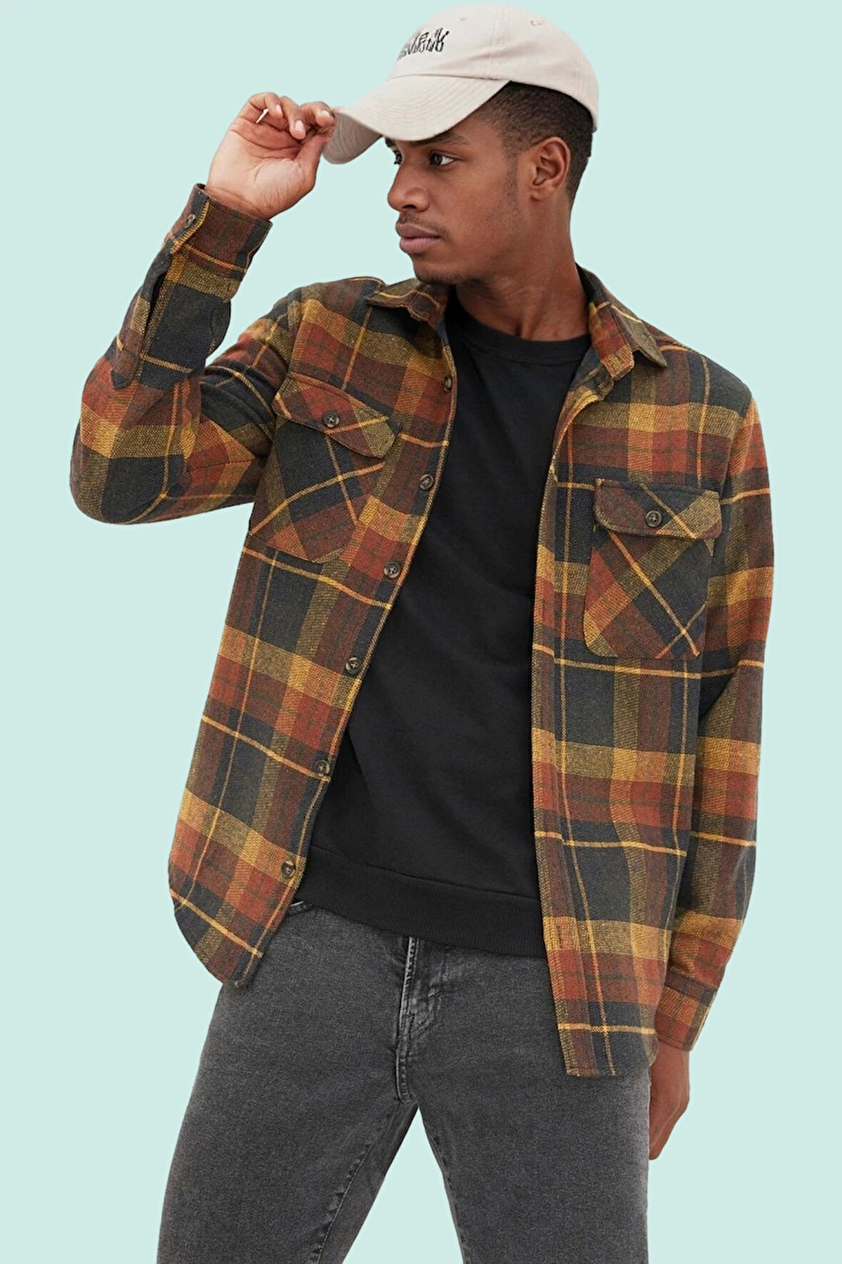 Erkek Kareli Oduncu Gömlek Regular Fit Kışlık Casual Günlük Hafta Sonu Yaz Aylarının Vazgeçilmezi