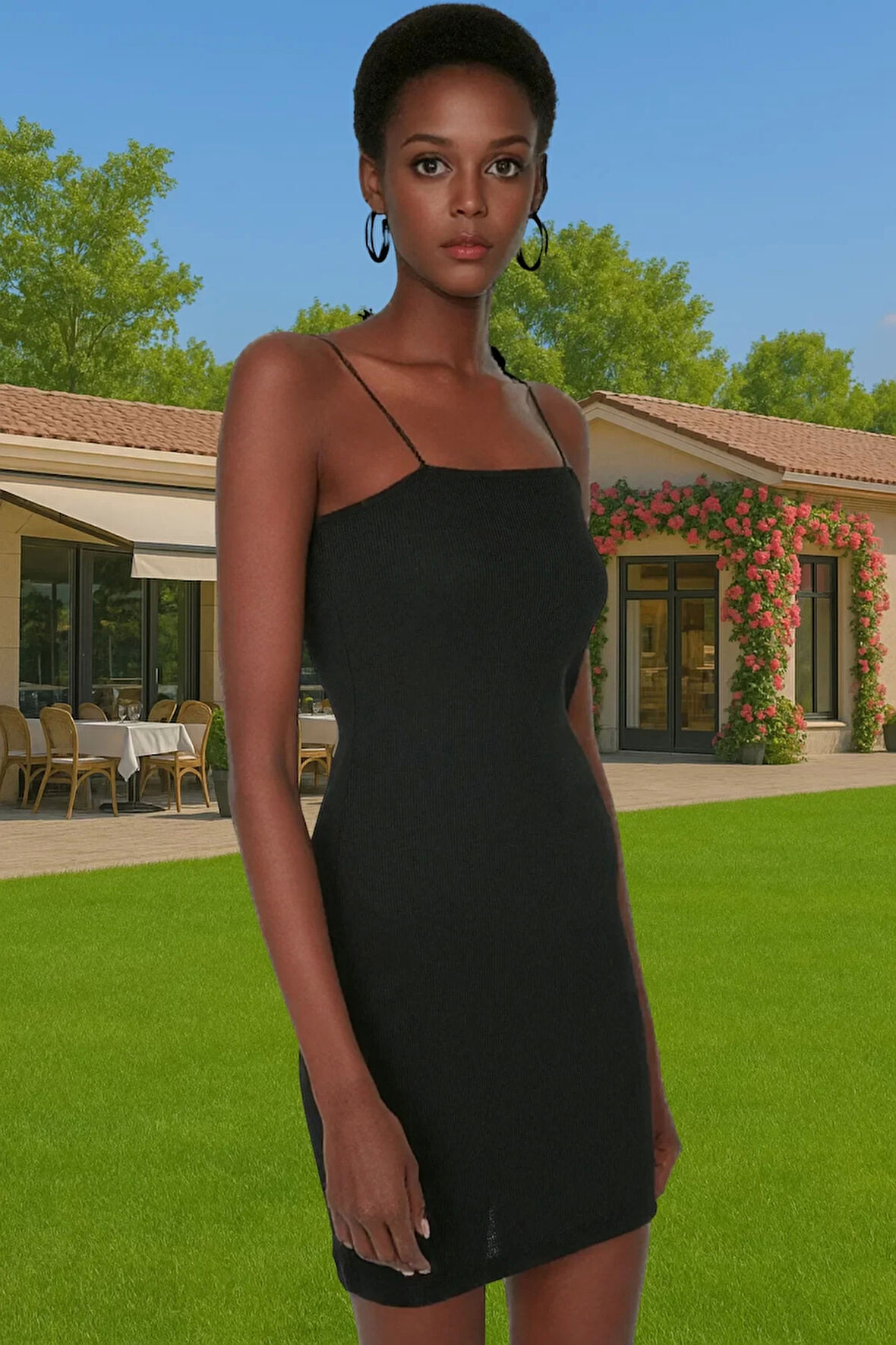 Kadın Mini Bodycon Örme Elbise Elastan Kumaş Günlük Şık Tarz Özel Tasarım Rahat Ve Şık Yüksek Kalite