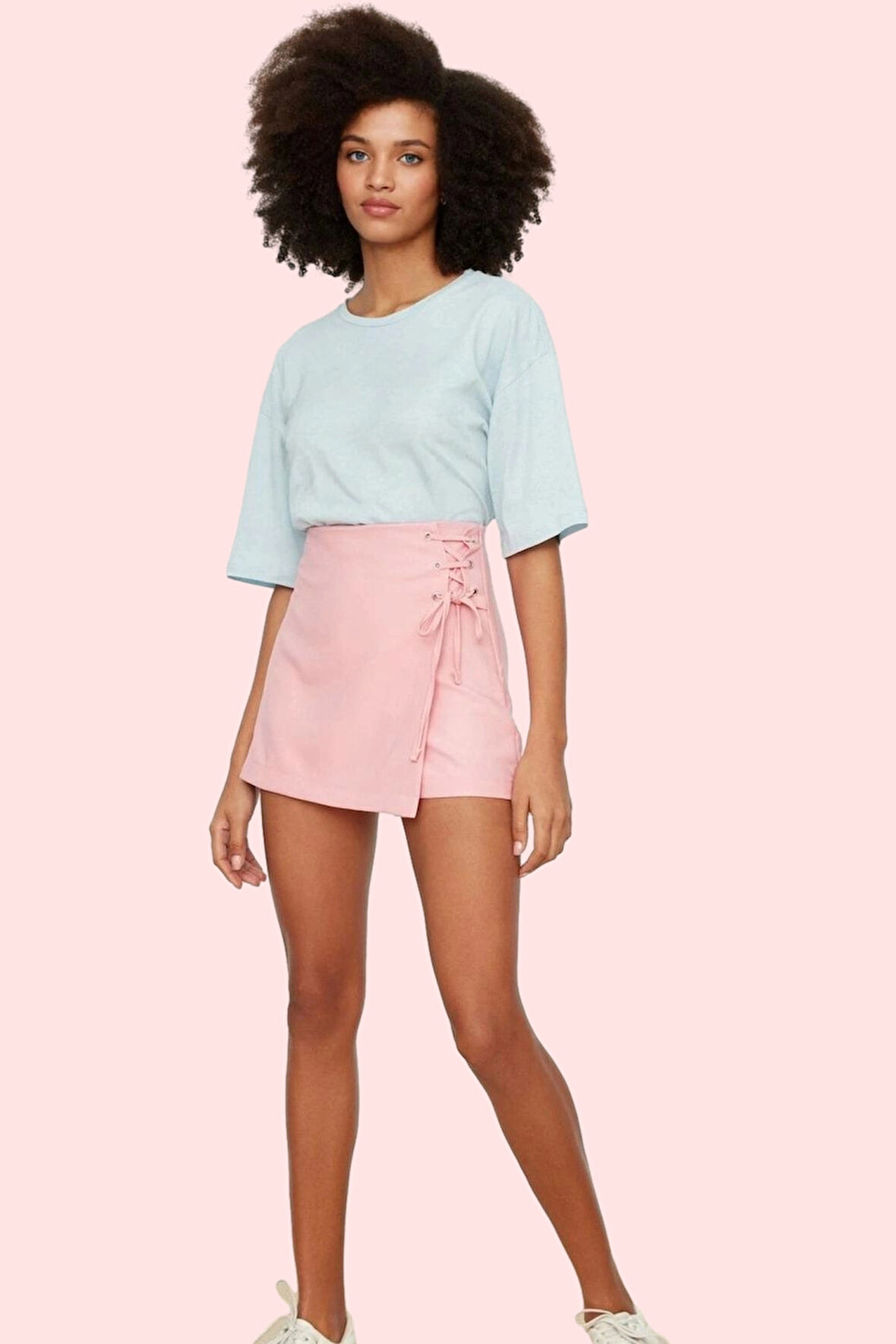 Kadın Şort Etek Dokuma Finike Kısa Boy Günlük Kombinler Hafta Sonu Yaz Aylarının Vazgeçilmezi