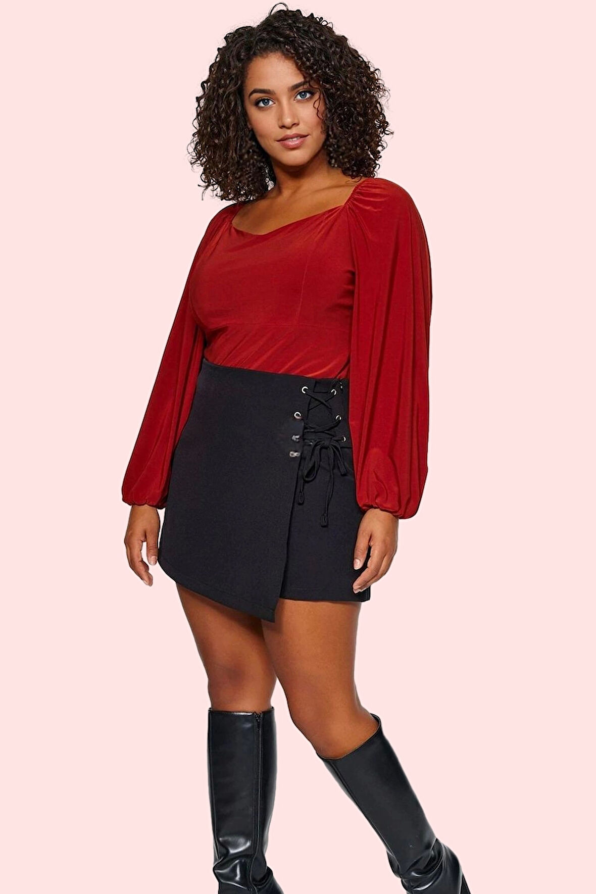 Kadın Şort Etek Dokuma Straight Kalıp Büyük Beden Günlük Hafta Sonu Yaz Aylarının Vazgeçilmezi