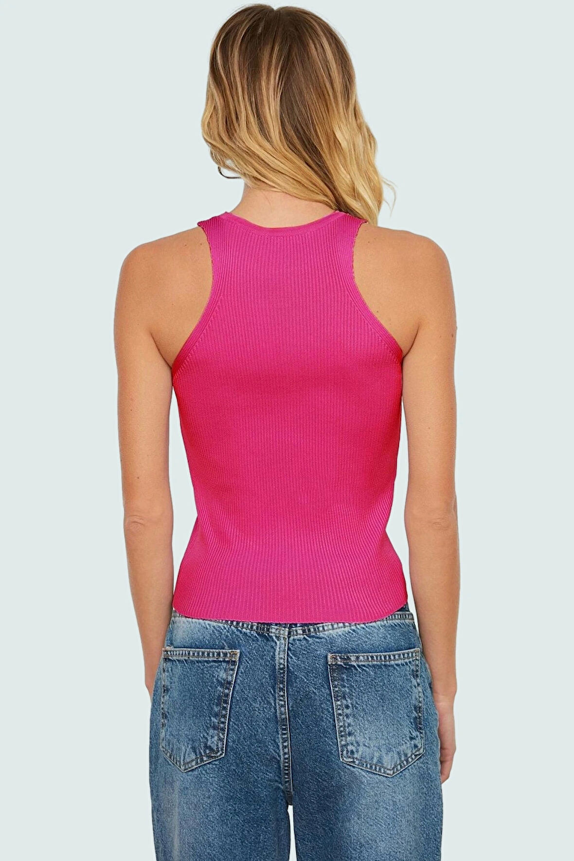 Kadın Bisiklet Yaka Fitted Viskoz Bluz Rahat Yazlık Günlük Modern Stil Özel Tasarım