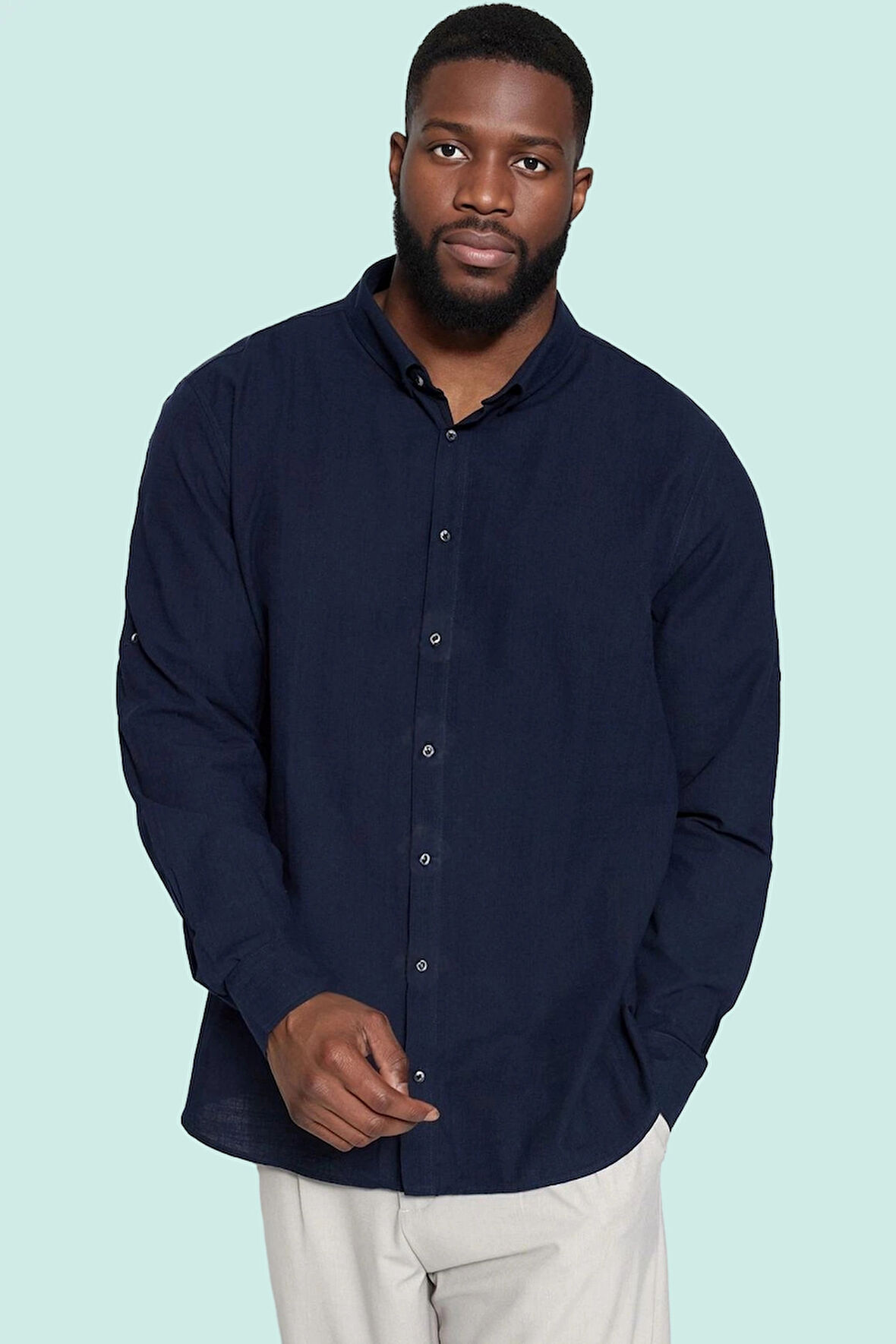 Erkek Büyük Beden Regular Fit Gömlek Pamuk Günlük Kullanım Hafta Sonu Yaz Aylarının Vazgeçilmezi