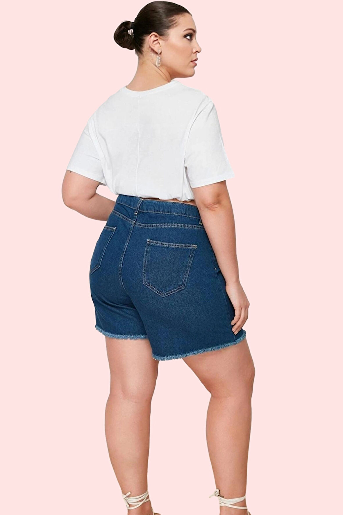 Kadın Denim Şort Etek Yüksek Bel Kısa Boy Dar Paça Günlük Kombinler Yaz Aylarının Vazgeçilmezi