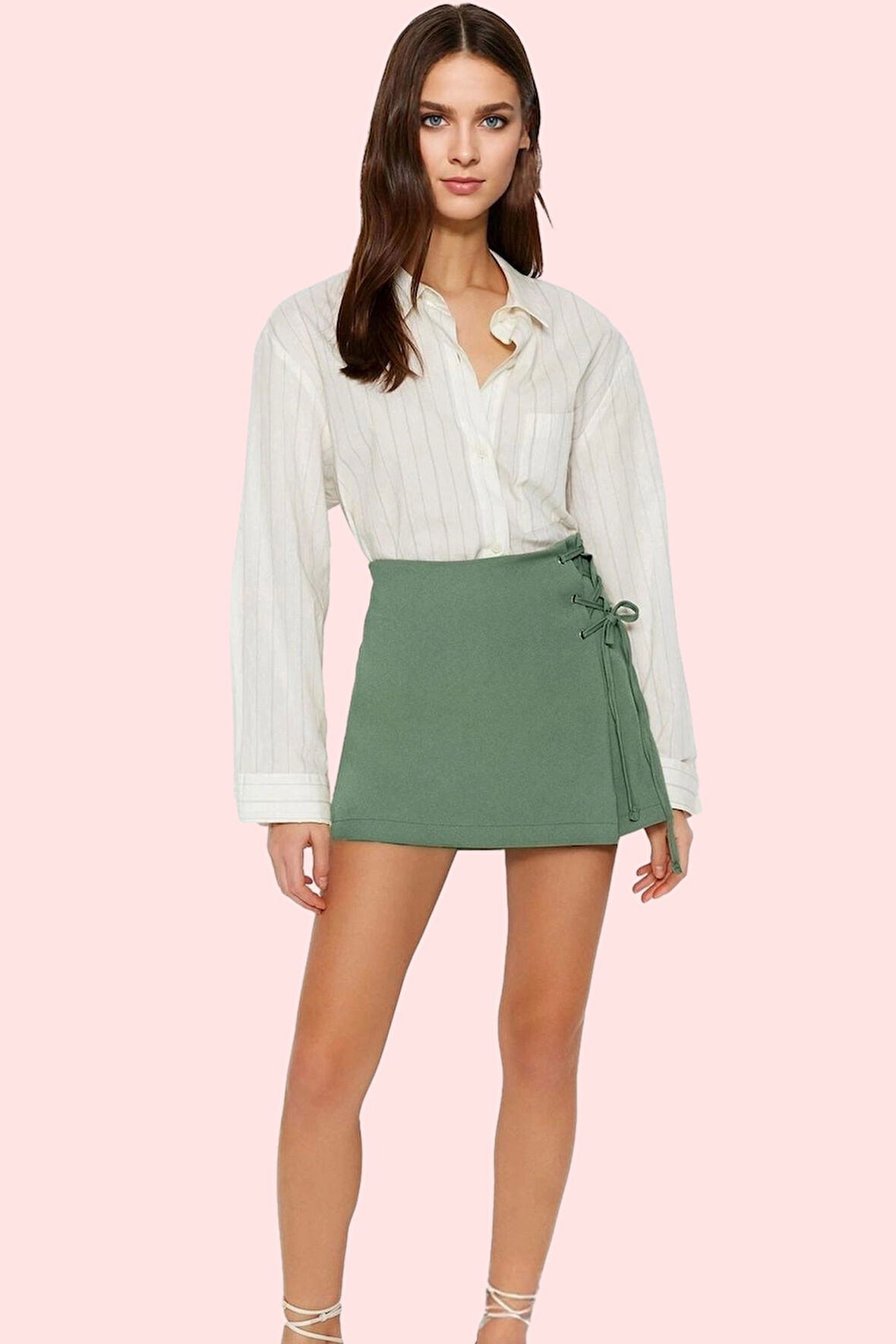 Kadın Şort Etek Dokuma Finike Kısa Boy Günlük Kombinler Hafta Sonu Yaz Aylarının Vazgeçilmezi