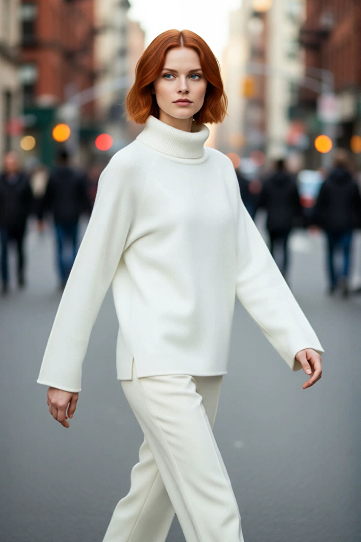 Kadın Oversize Balıkçı Yaka Reglan Kol Triko Kazak Kışlık Rahat Ve Şık Günlük Kombinler İçin İdeal