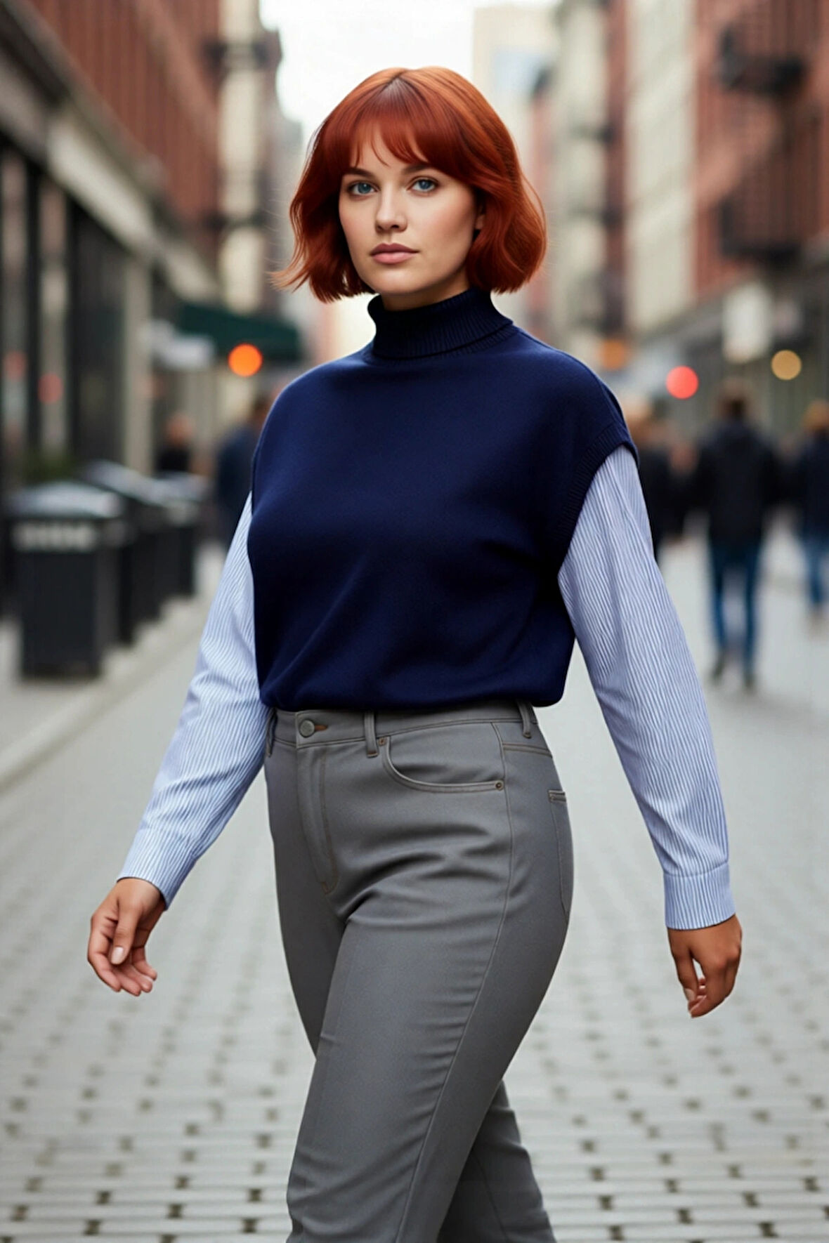 Kadın Relaxed Kalıp Dik Yaka Kolsuz Triko Süveter Şık ve Konforlu Günlük Basic Akrilik Kışlık