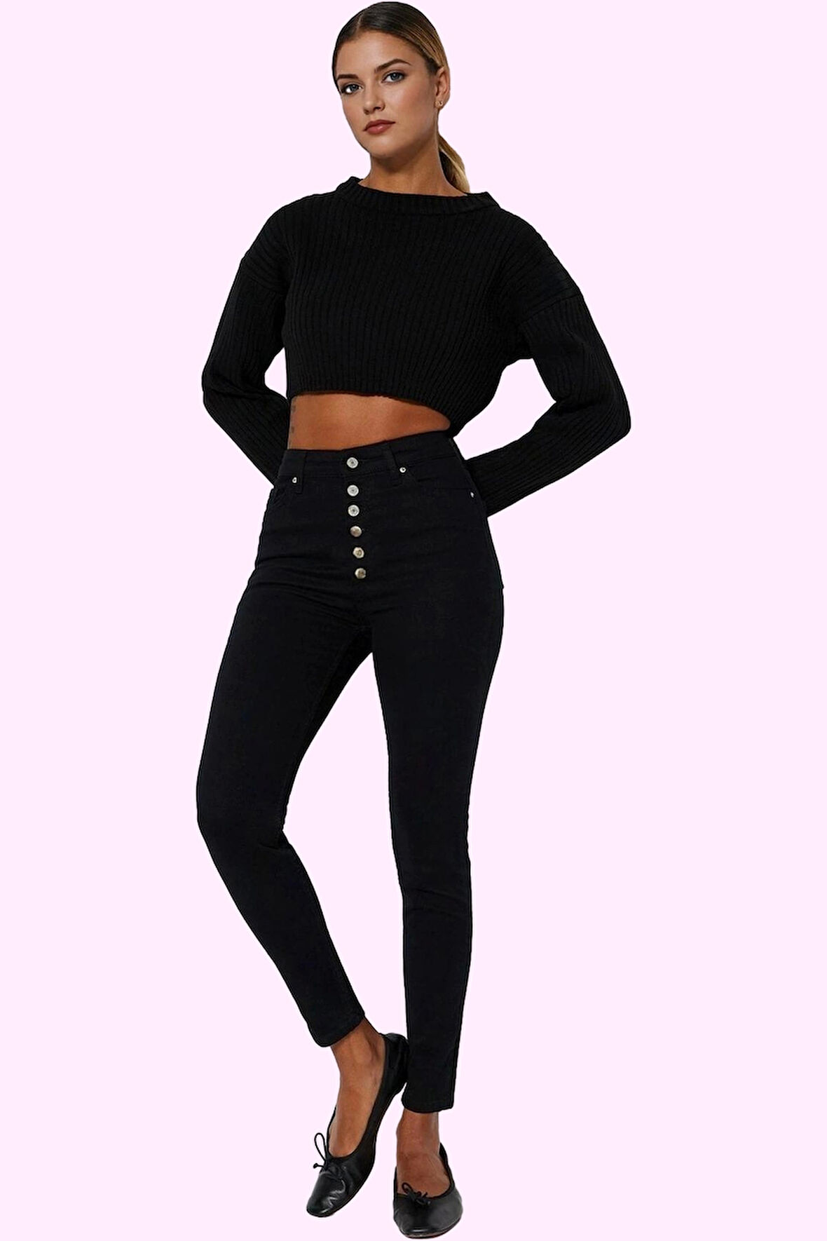 Kadın Skinny Jean Yüksek Bel Dar Paça Solmayan Günlük Kombinler Yaz Aylarının Vazgeçilmezi