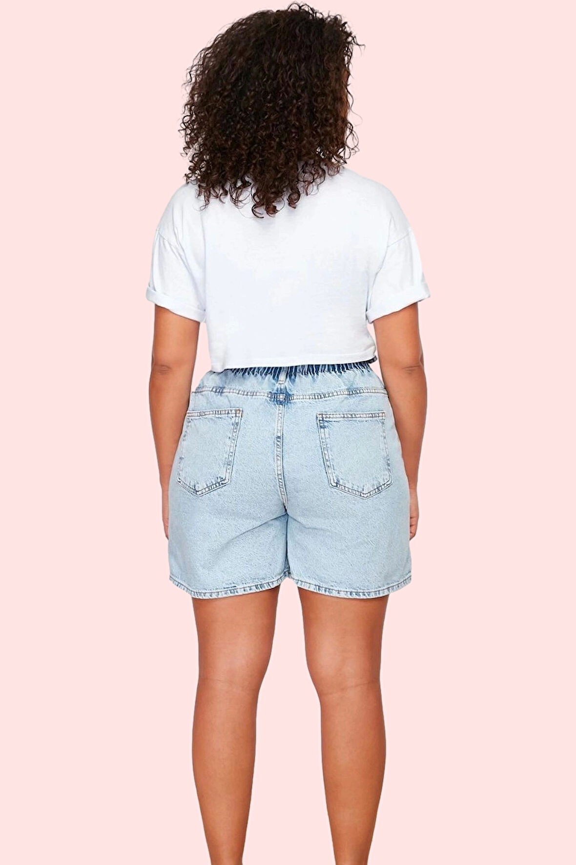 Kadın Geniş Paça Denim Şort Yüksek Bel Pamuklu Günlük Kombinler Yaz Aylarının Vazgeçilmezi