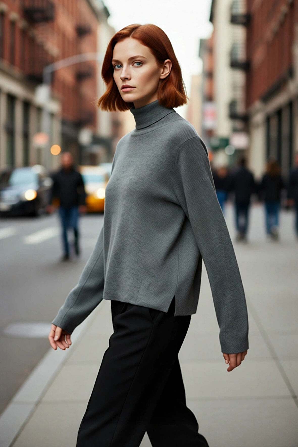 Kadın Oversize Balıkçı Yaka Basic Triko Kazak Kışlık Soğuk Havalar İçin İdeal Şıklık Ve Rahatlık