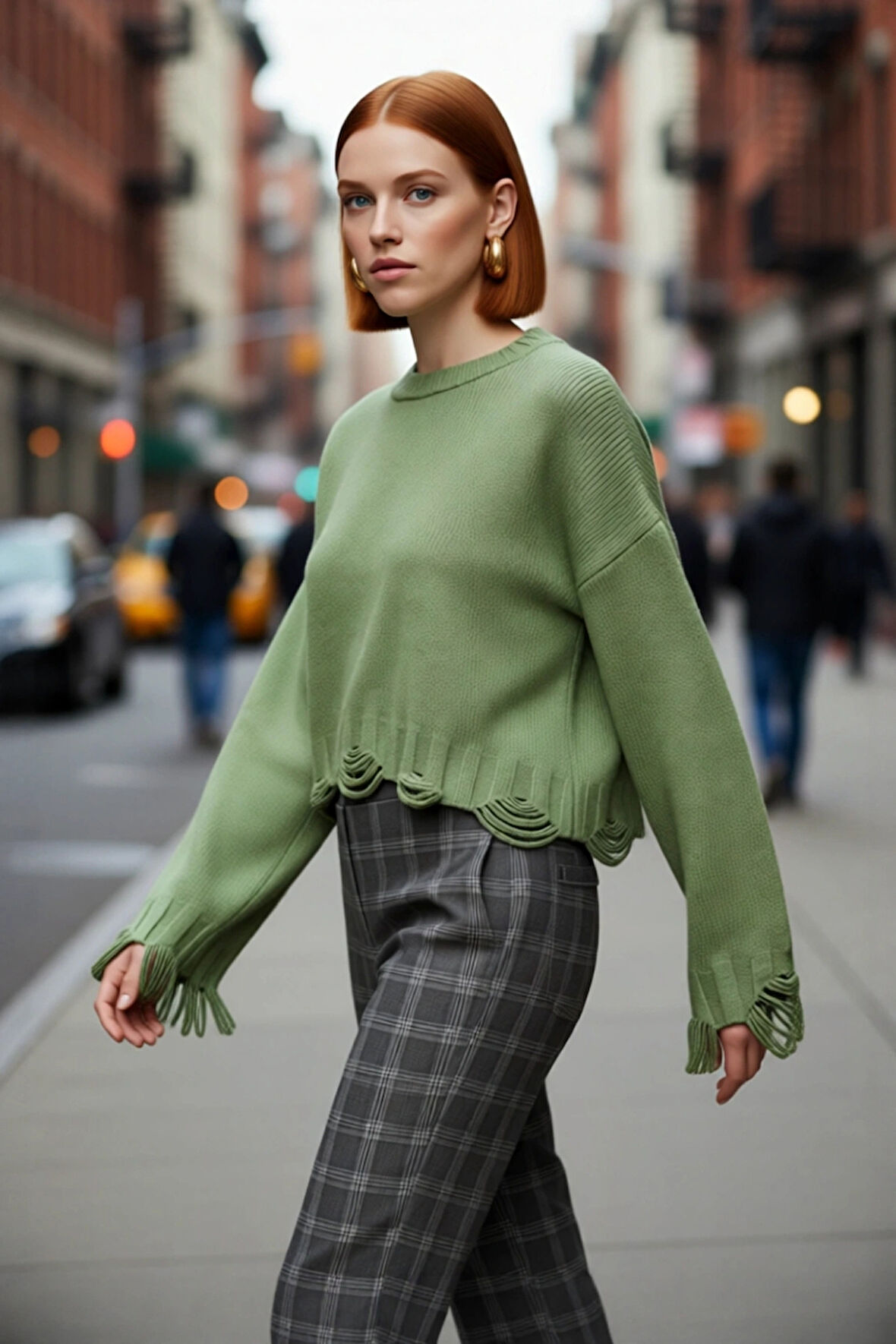 Kadın Oversize Triko Crop Kazak Düşük Kollu Akıtma Detaylı Yumuşak Dokusuyla Modern Şıklık Sunar