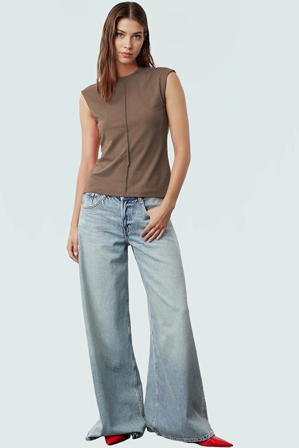 Kadın Viskoz Bluz Vücuda Oturan Yazlık Rahat Örme Zarifane Tasarım Günlük Kullanım İçin