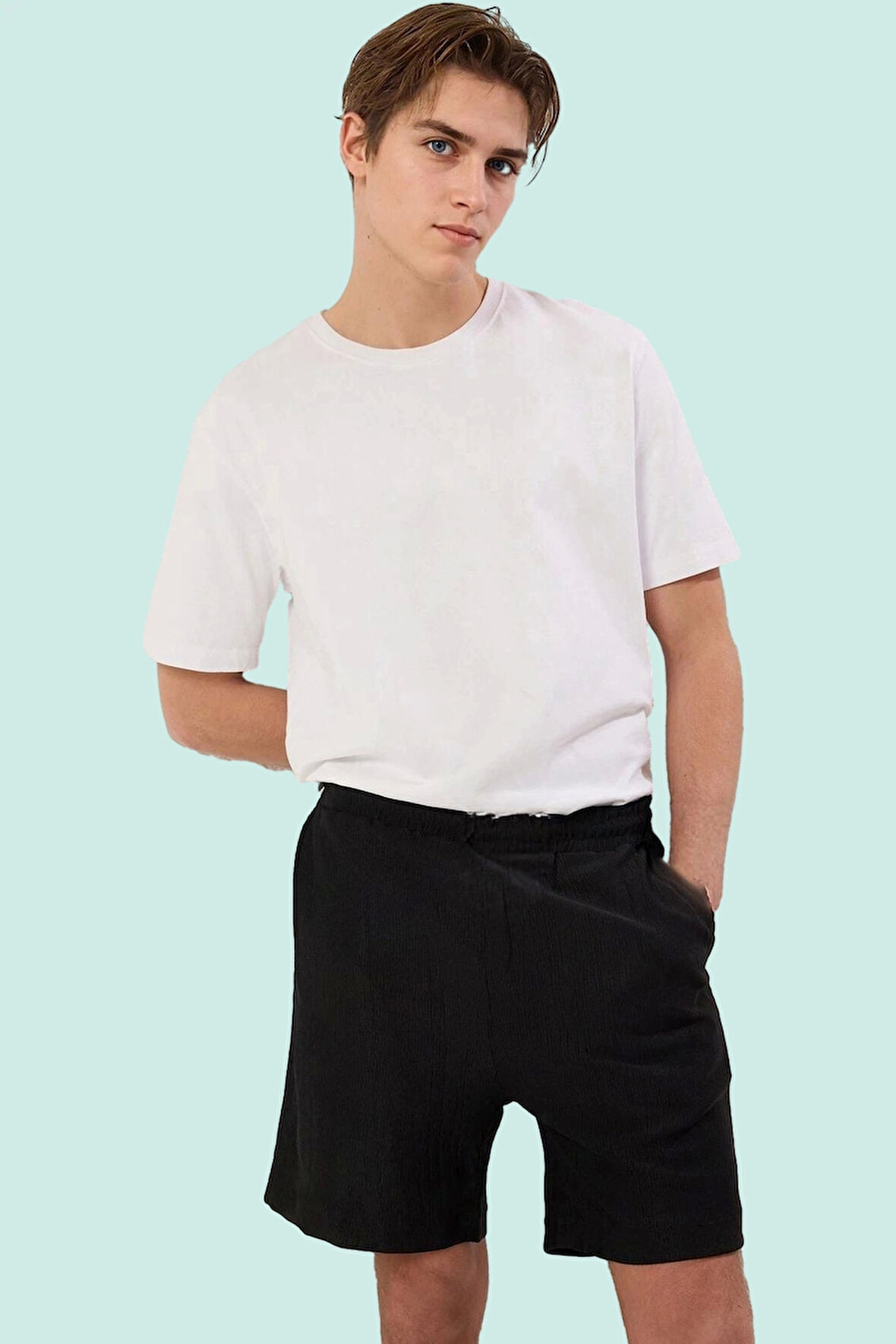 Erkek Regular Fit Örme Şort Geniş Paça Rahat Günlük Yaz Modern Tasarım Stilin Buluştuğu Yer