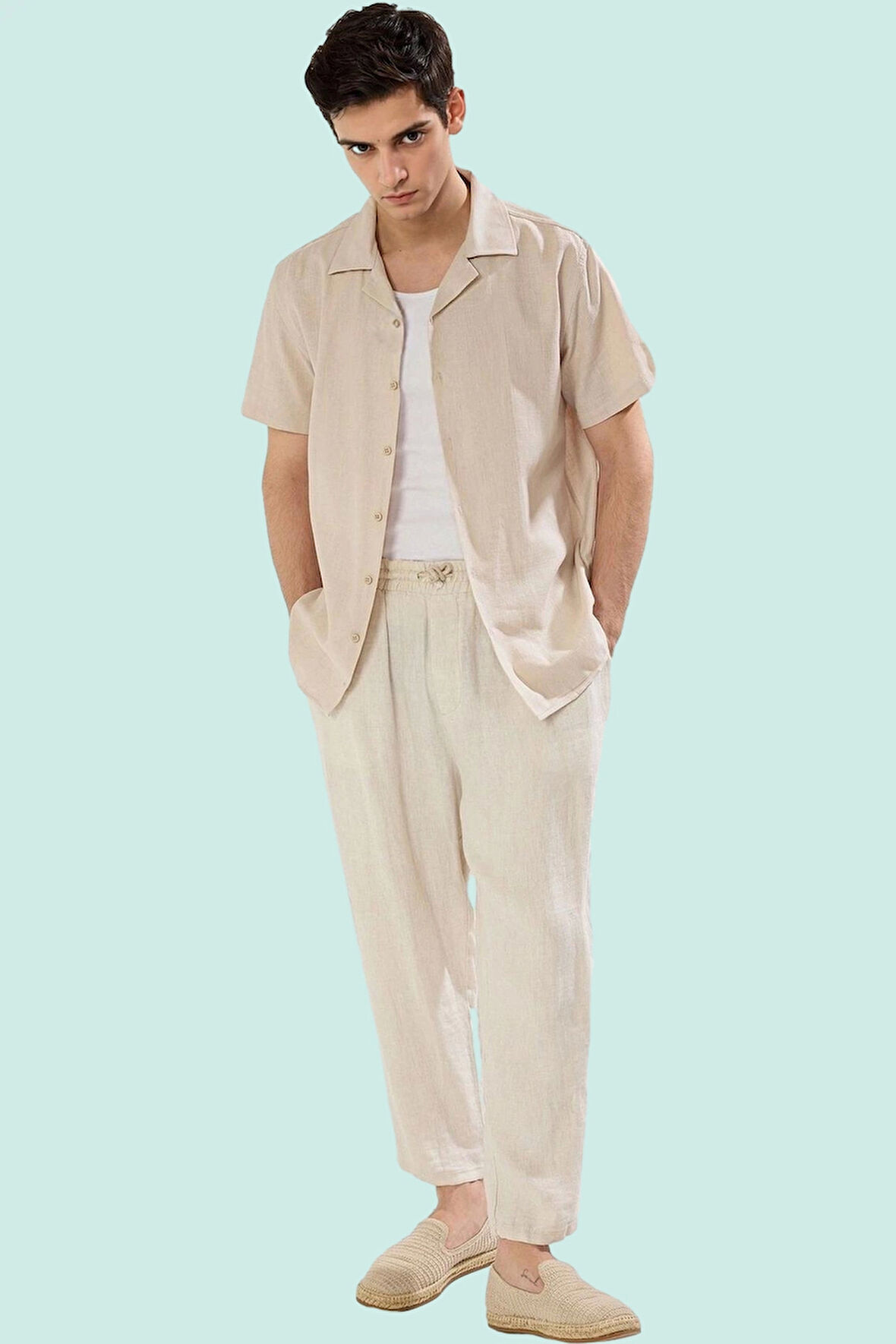 Erkek Basic Relaxed Fit Kısa Kollu Gömlek Pamuklu Günlük Kullanım Yaz Aylarının Vazgeçilmezi