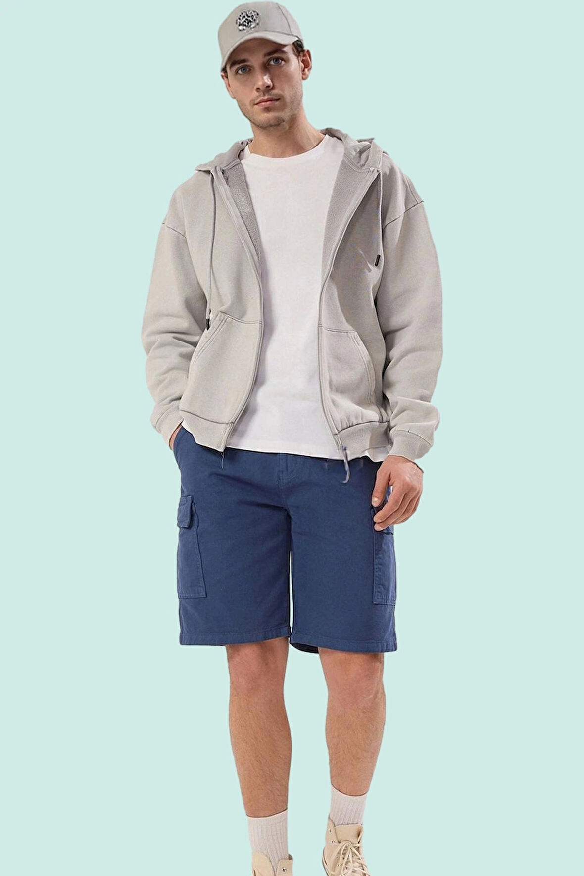 Erkek Denim Kısa Şort Geniş Paça Relaxed Kalıp Pamuklu Günlük Kombinler Yaz Aylarının Vazgeçilmezi