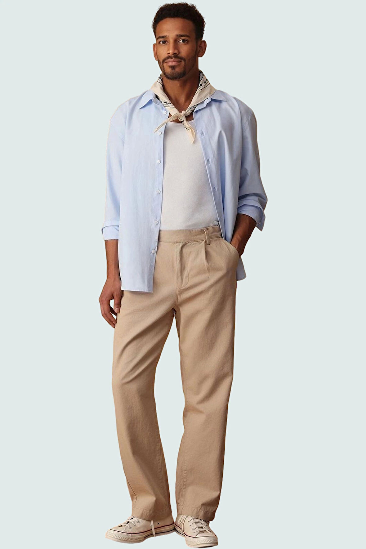 Erkek Straight Gabardin Pantolon Pamuklu Renk Rahat Günlük Kullanım Yaz Aylarının Vazgeçilmezi