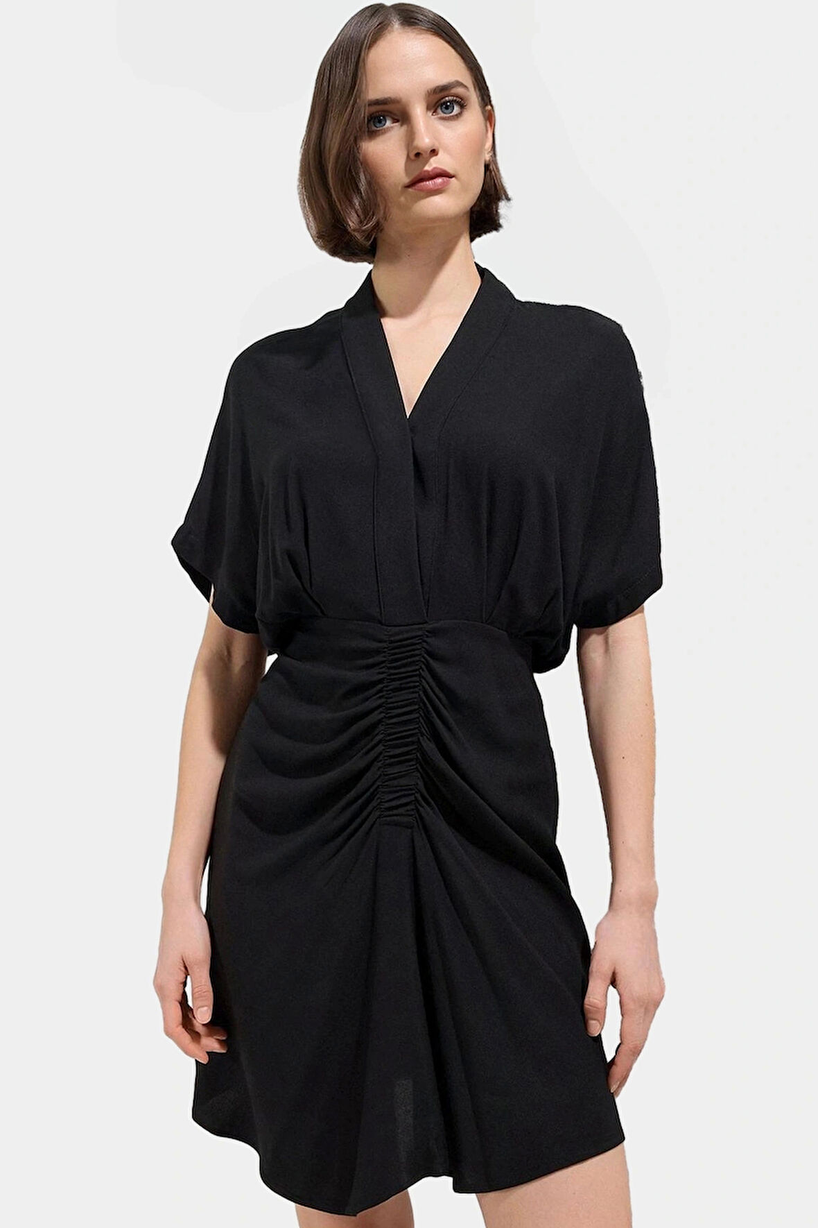 Yazlık Viskoz A Line Mini Elbise Rahat Günlük Stil Özenle Seçilmiş Yüksek Kalite Premium