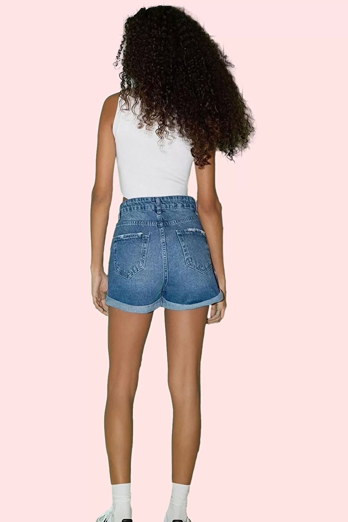 Kadın Geniş Paça Denim Şort Etek Yüksek Bel Pamuklu Günlük Stil Yaz Aylarının Vazgeçilmezi