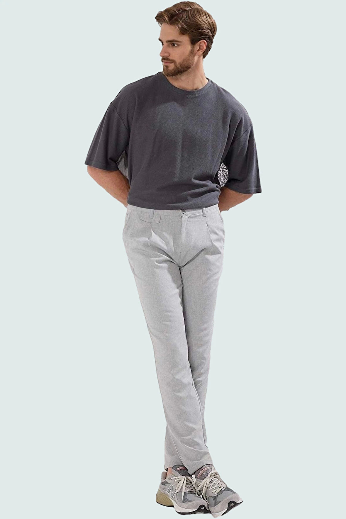 Erkek Slim Fit Boru Paça Pantolon Günlük Kullanım İçin İdeal Seçim Yaz Aylarının Vazgeçilmezi