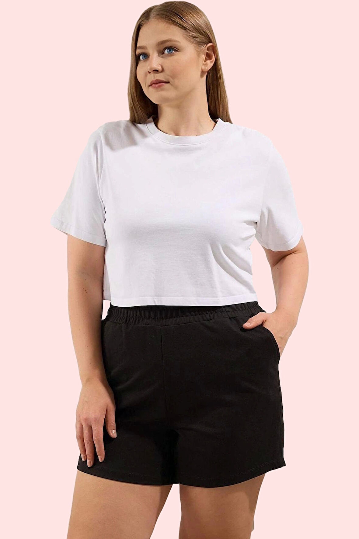 Kadın Örme Kısa Şort Rahat Kalıp Günlük Kullanım İçin Hafta Sonu Yaz Aylarının Vazgeçilmezi