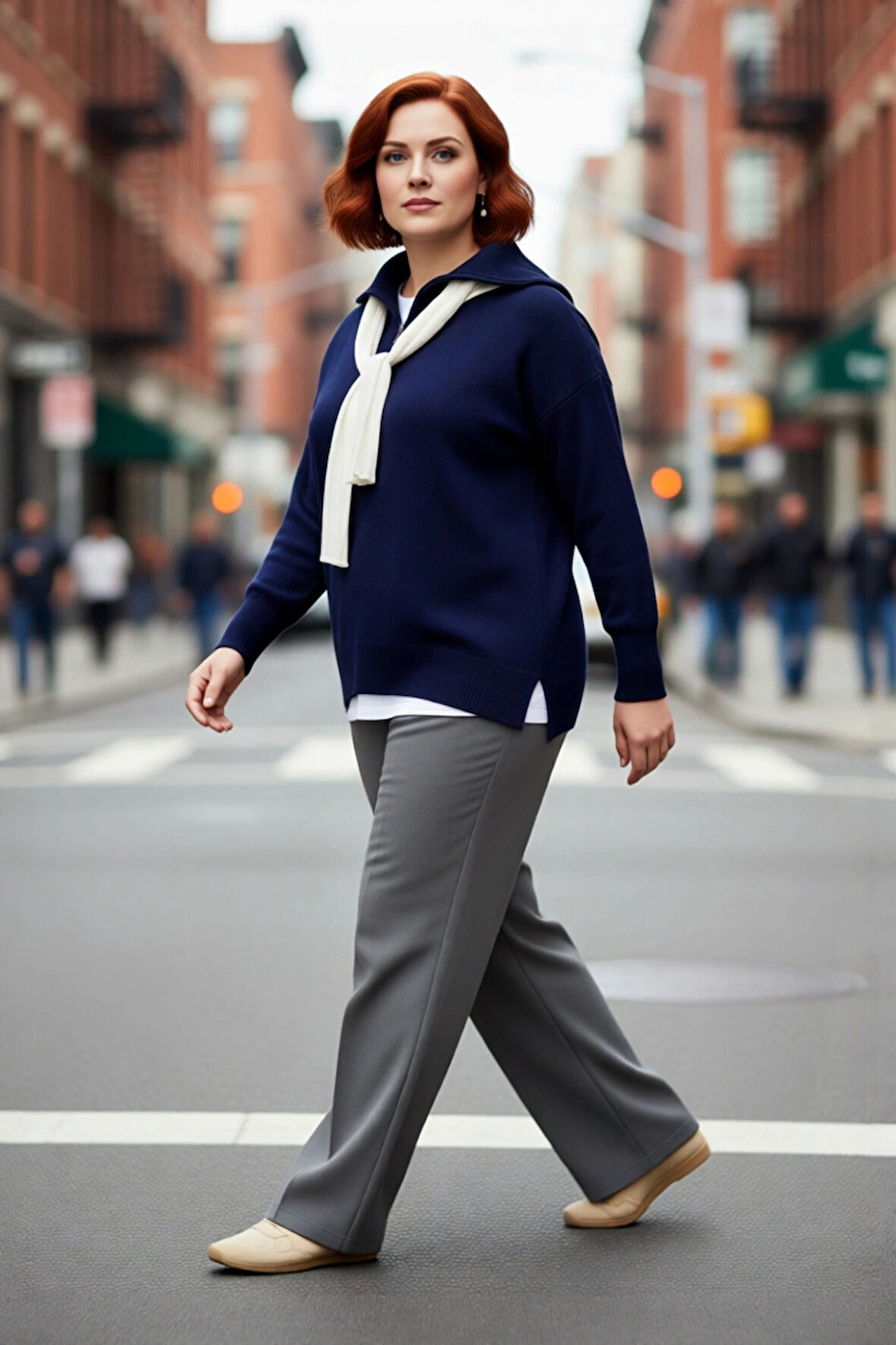 Kadın Kırmızı Regular Kalıp Devrik Yaka Fermuarlı Triko Kazak Düşük Kol ve Düz Desenli Kışlık Şıklık