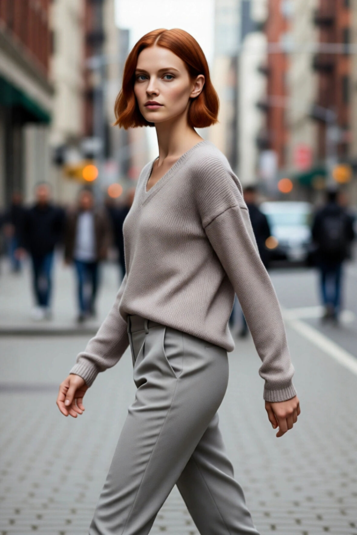 Kadın V Yaka Regular Kalıp Düşük Kol Triko Kazak Kış Günlerinin Şık ve Rahat Seçimi Kaliteli