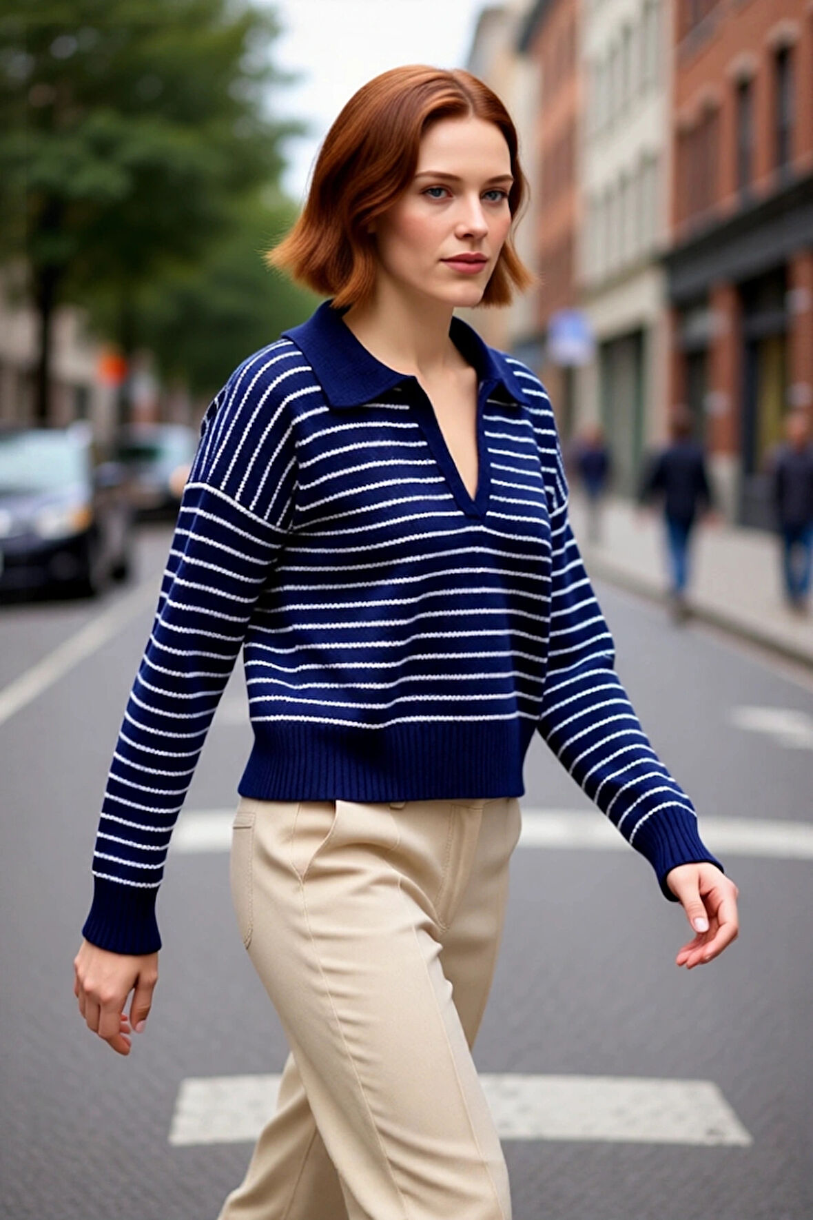 Kadın Oversize Polo Yaka Triko Kazak Kışlık Soğuk Hava Şıklığı İçin İdeal Günlük Kombinler