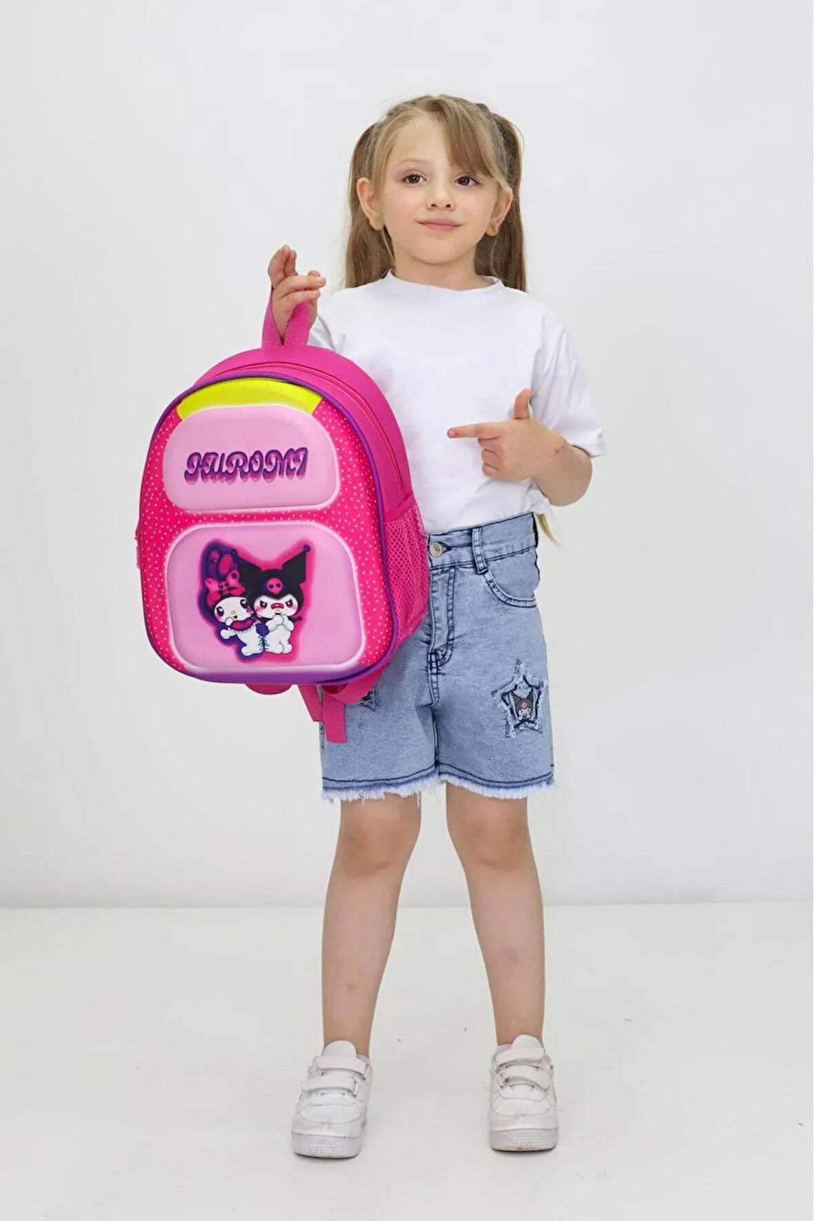 Kuromi Temalı Sevimli Ortopedik Anaokulu ve İlkokul Çantası