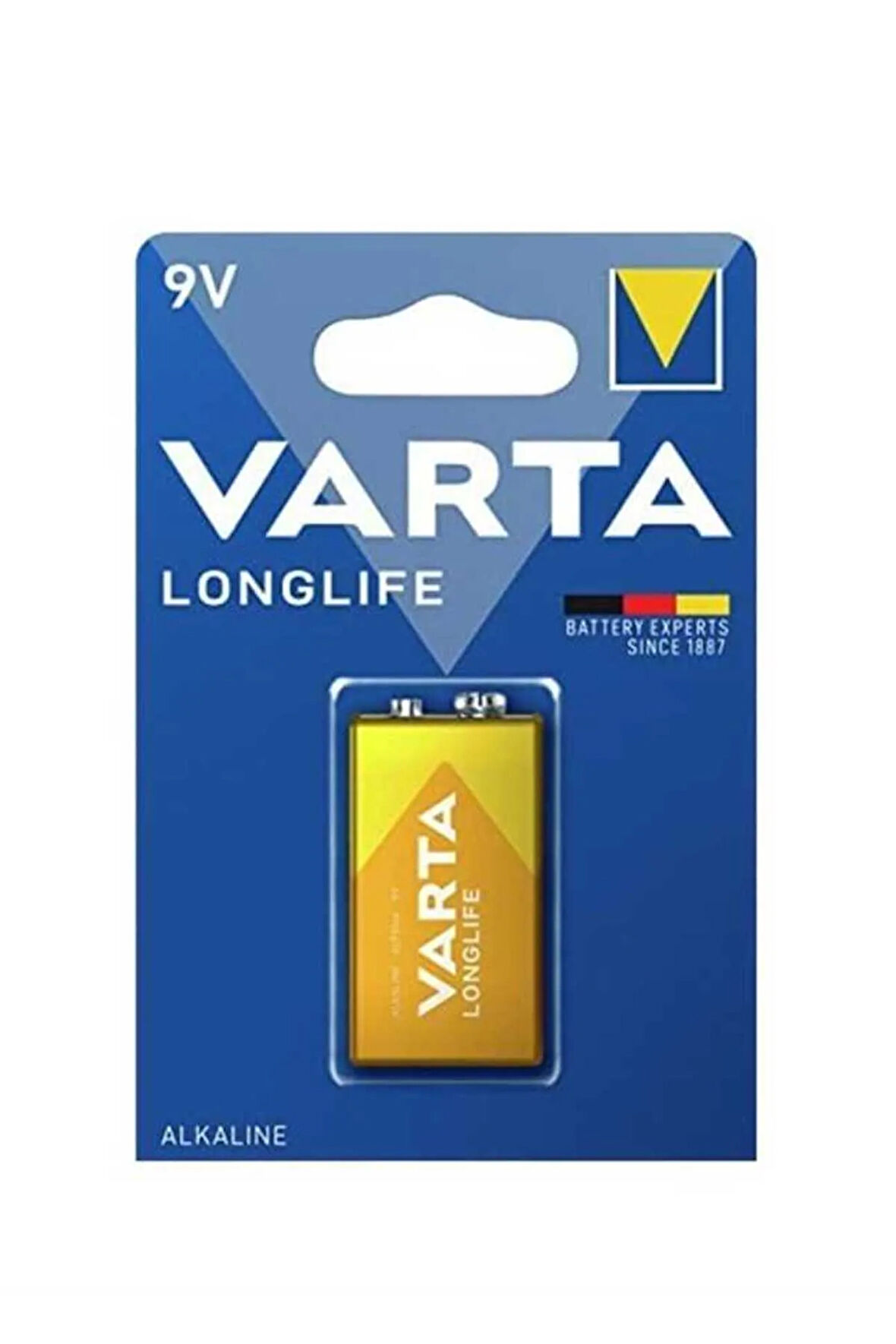 4122 Longlife Alkalin 9V Alkalin Pil Tekli Paket (Blister)