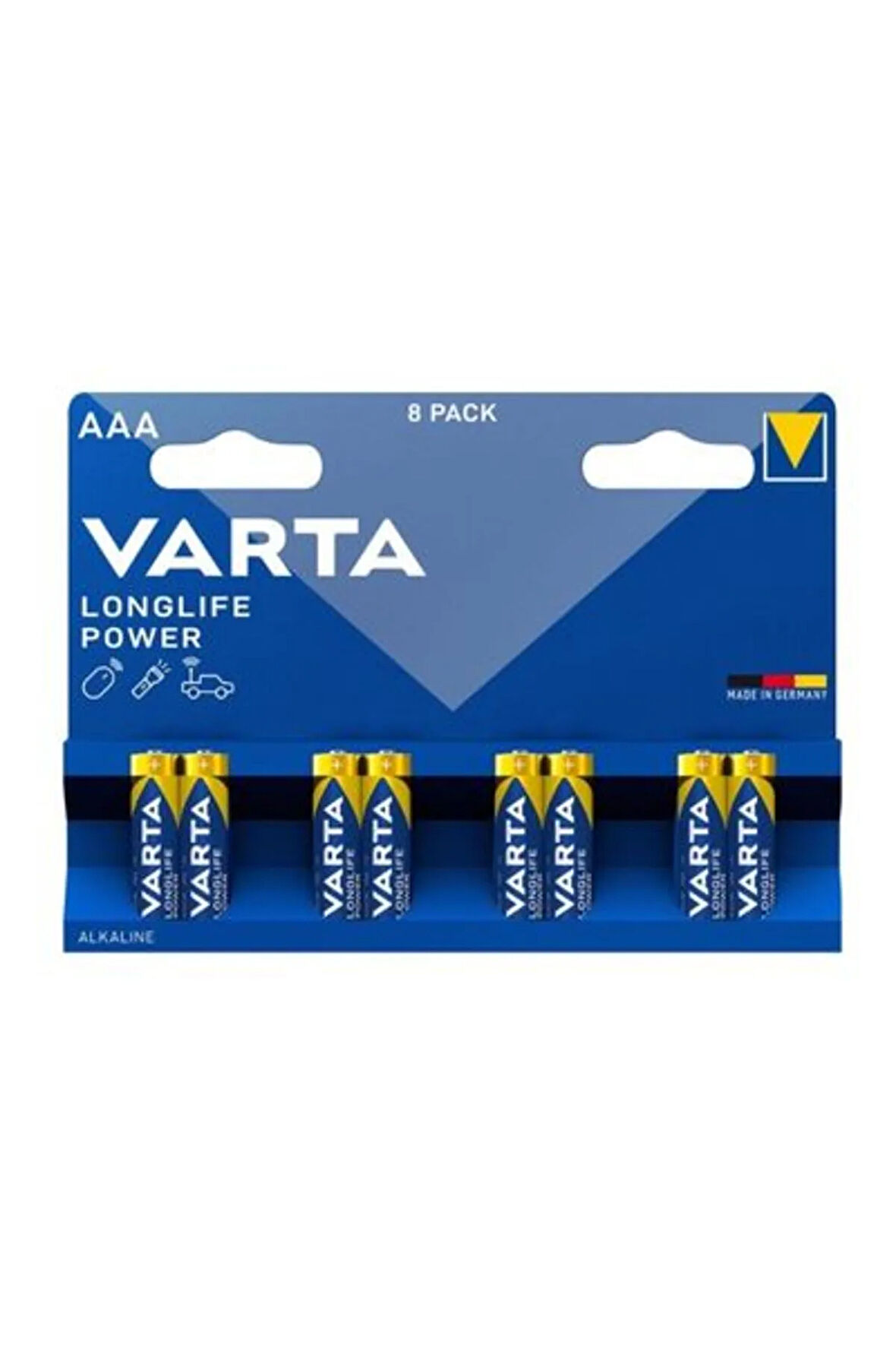 Longlife Power Alkalin AAA 8'li İnce Kalem Pil
