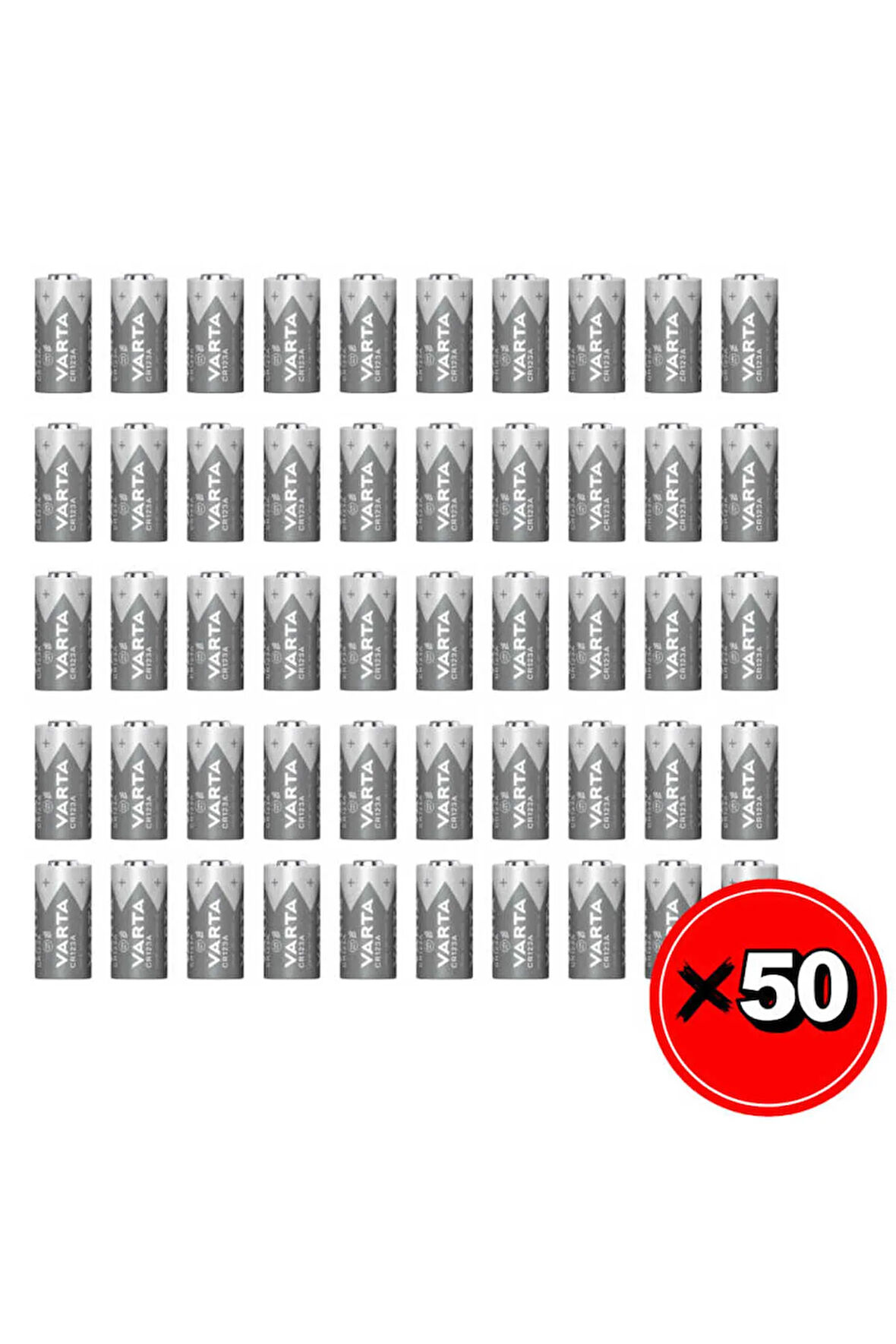 CR123A Dökme Pil 50 Adet