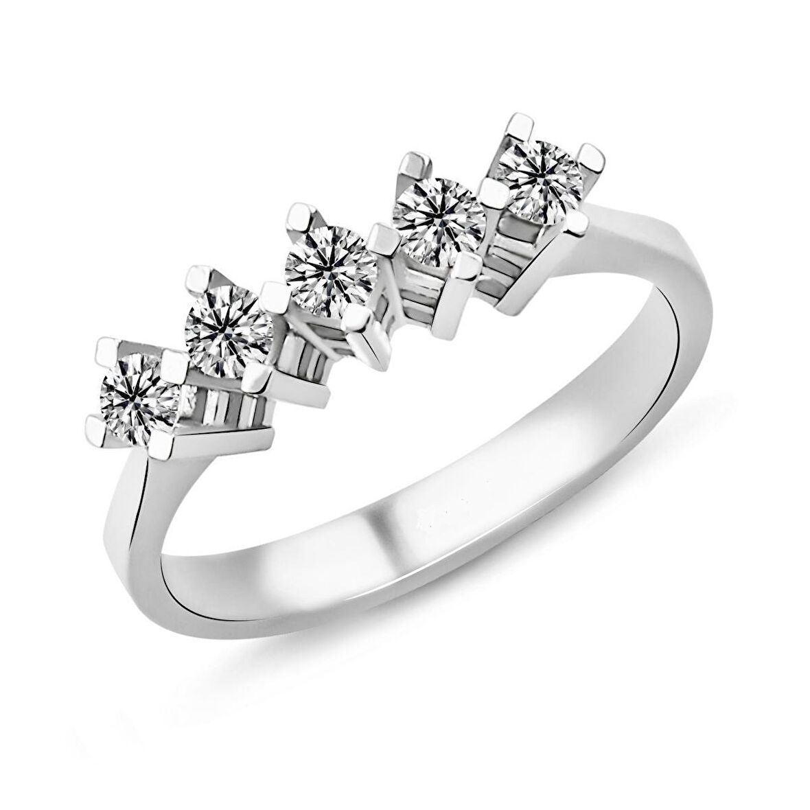 0.37 Karat E Renk Beştaş Pırlanta Yüzük PB583