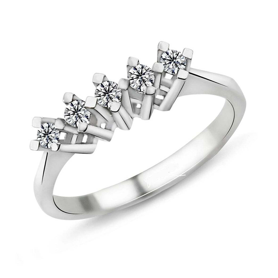 0.25 Karat G Renk Beştaş Pırlanta Yüzük PB586