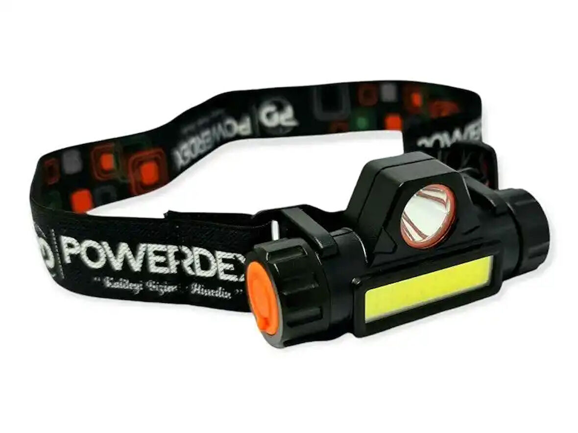 Powerdex PD-6672 Şarjlı Mıknatıslı Su Geçirmez Kafa Lambası