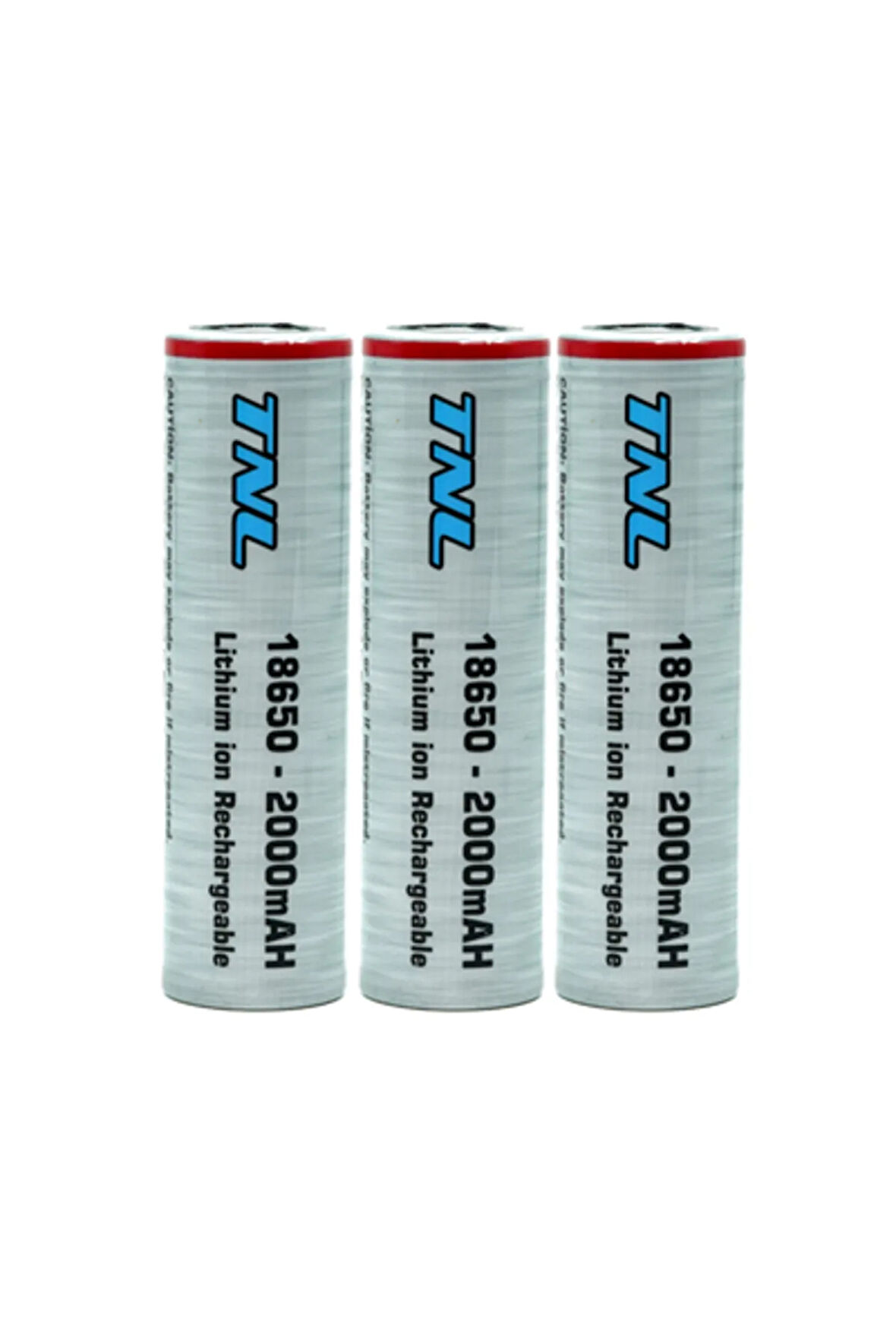 3 Adet TNL 18650 2000mAH 3.7V 30A Discharge Li-ion Başlıksız Şarjlı Pil