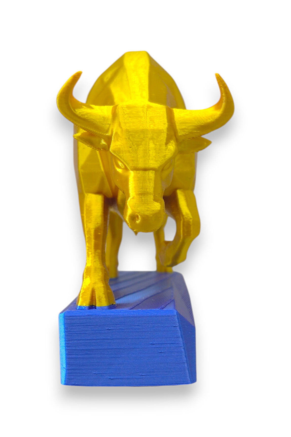 3D Kadıköy Boğası – Fenerbahçe Temalı Sarı Lacivert Biblo (8,5 cm)