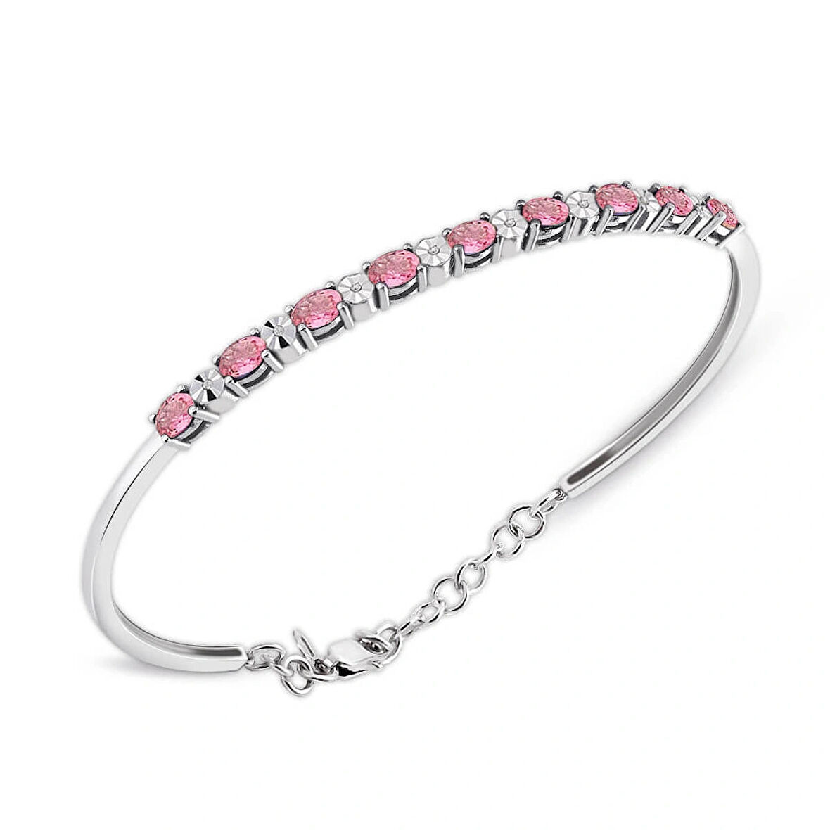 2.10 Pırlantalı Oval Turmalin Bilezik