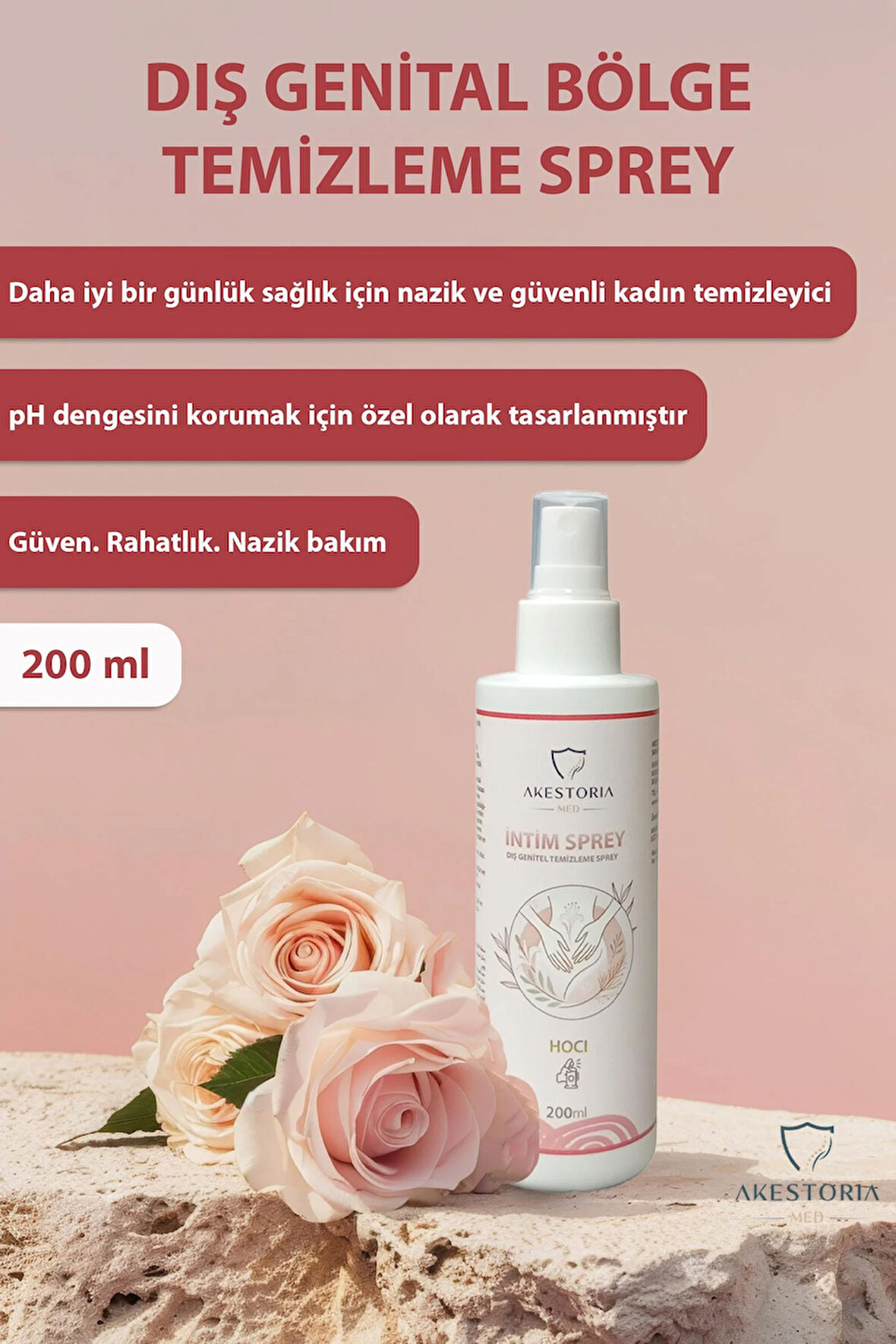 Genital bölge temizleme Ve Nemlendirici Günlük Kullanım İçin spreyi 200 ML PC-001