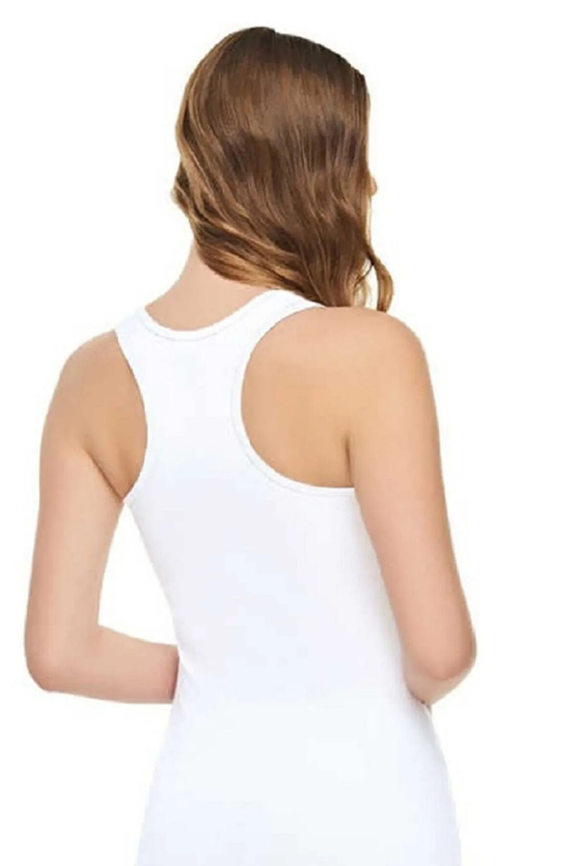 3'lü 2003 Pamuklu Modal Kadın Sporcu Askılı Atlet