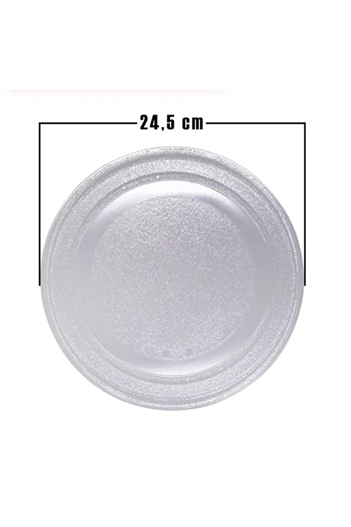 Mikrodalga Fırın Cam Tepsi 24.5 Cm