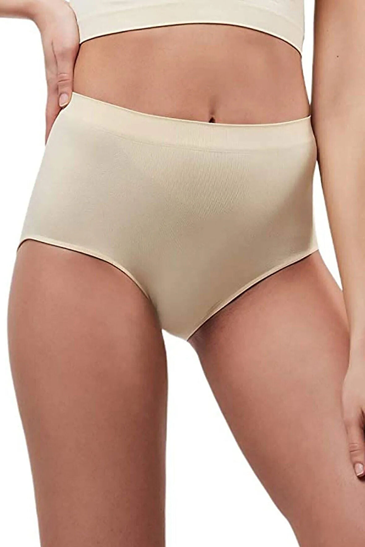 Elit Life 811 ( A-01 ) Yüksek Bel Dikişsiz Esnek Slip Külot 3 Adet
